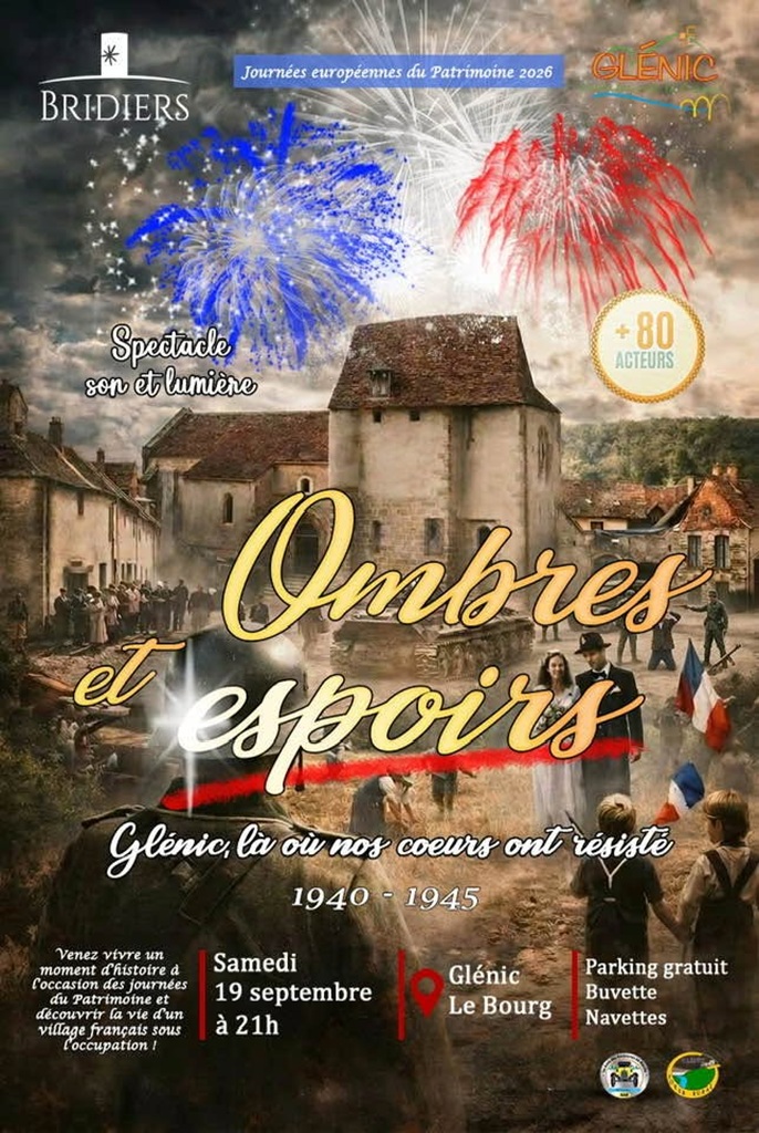 Journées Européennes du Patrimoine : "« Ombres et Espoirs » Glénic, là où nos cœurs ont résisté-1940-1945""