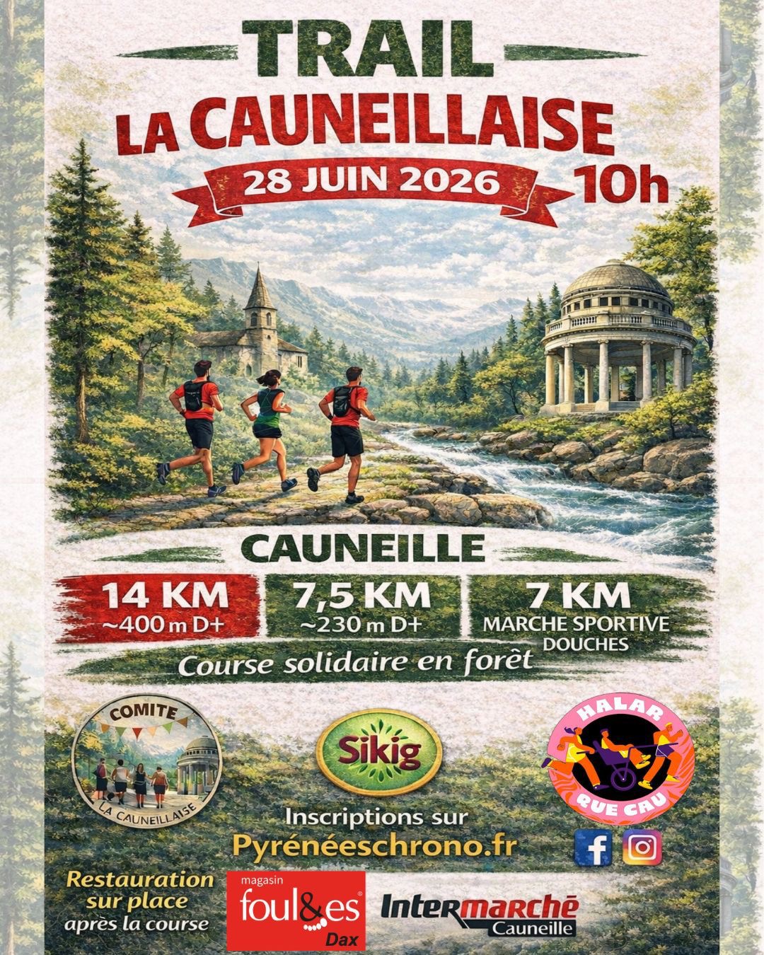 Trail la Cauneillaise — visuel événement