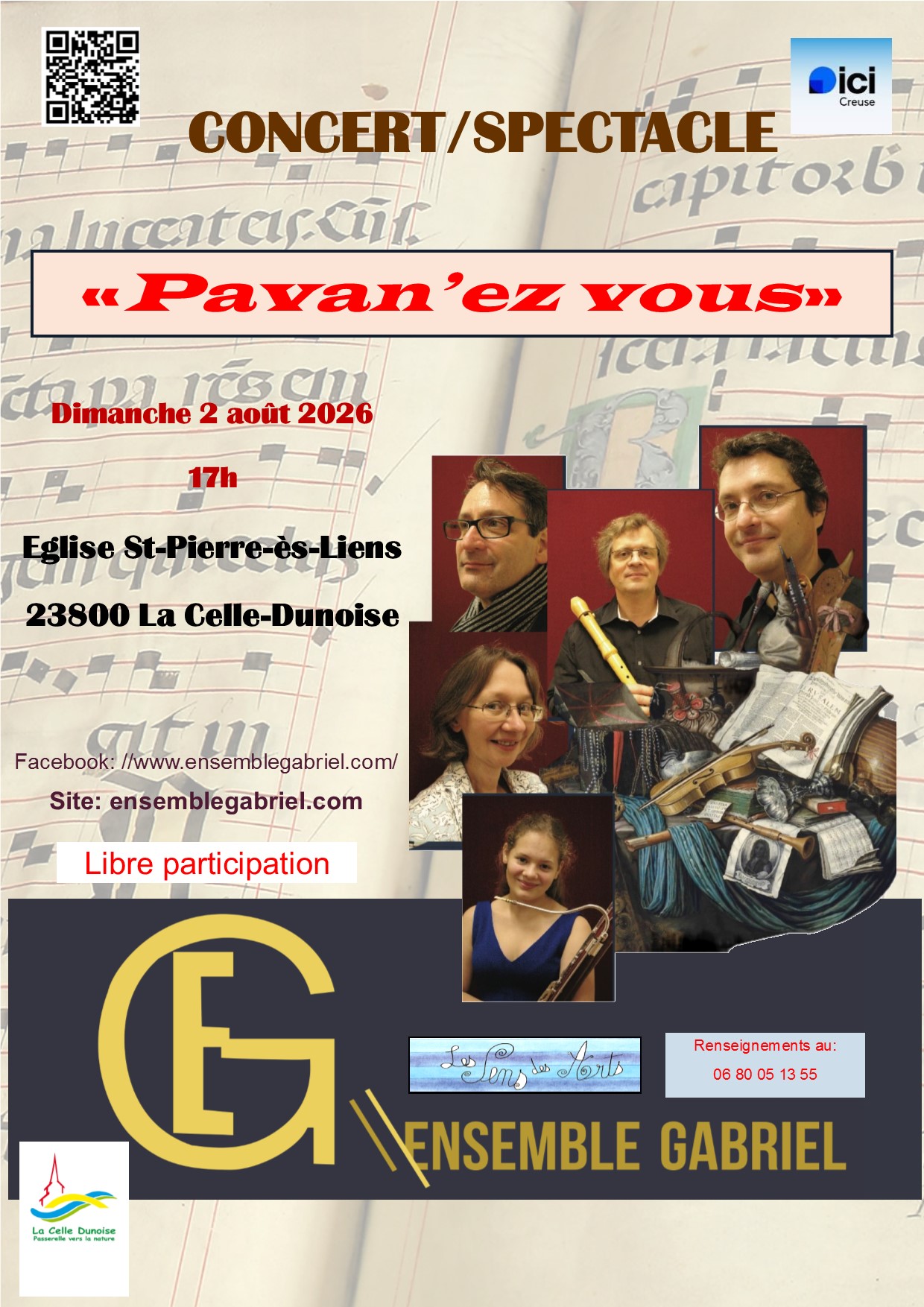 Concert-Spectacle "Pavan'ez vous", La Celle-Dunoise