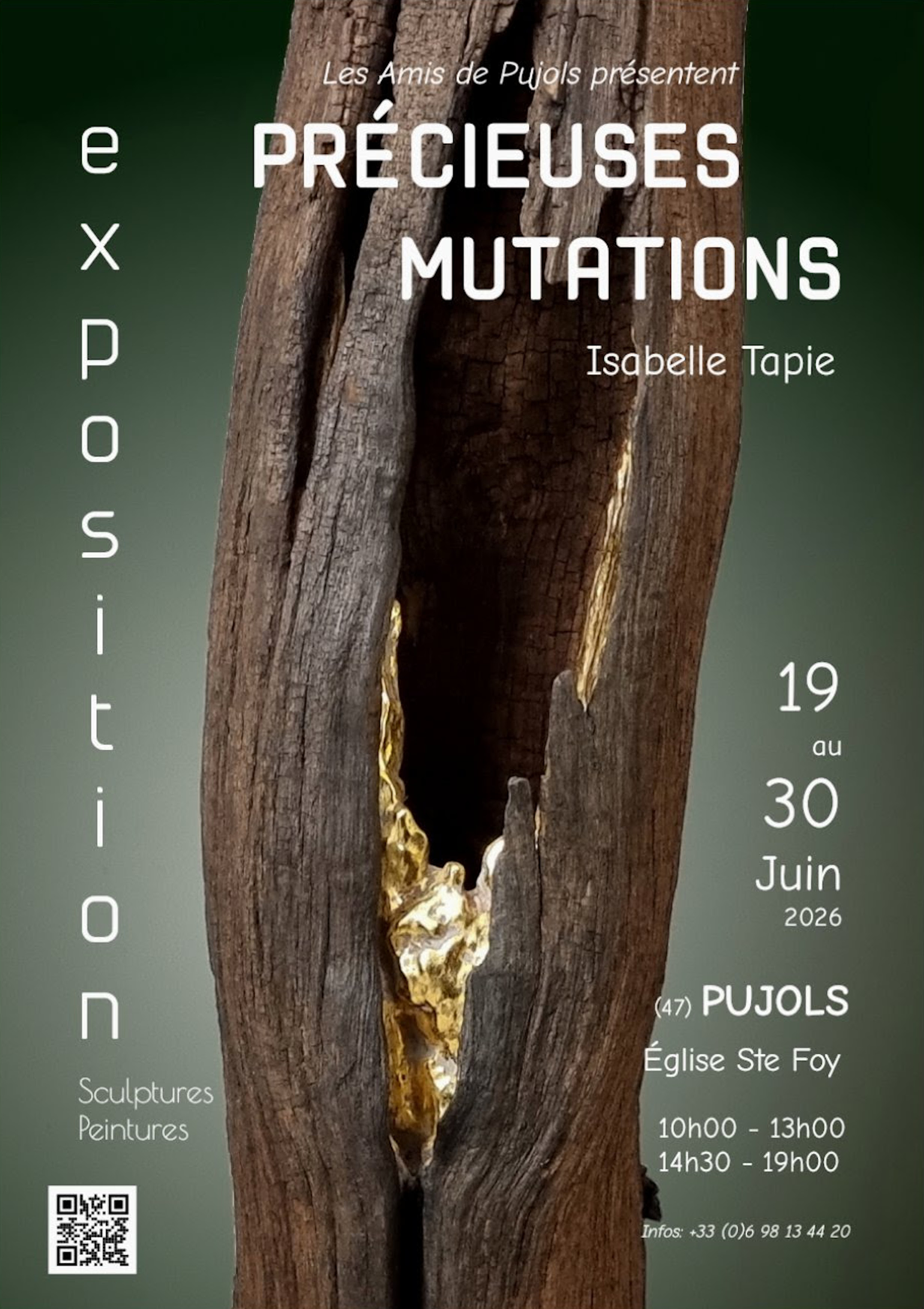 Précieuses mutations - Isabelle Tapie - Exposition de sculptures et peintures