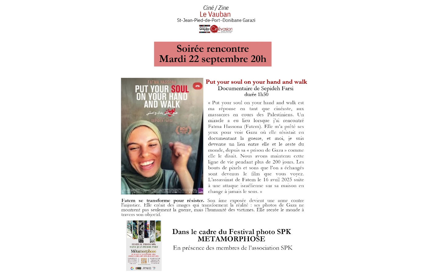 Ciné rencontre "La fille condor" avec la secrétaire générale du Festival Biarritz Amérique Latine