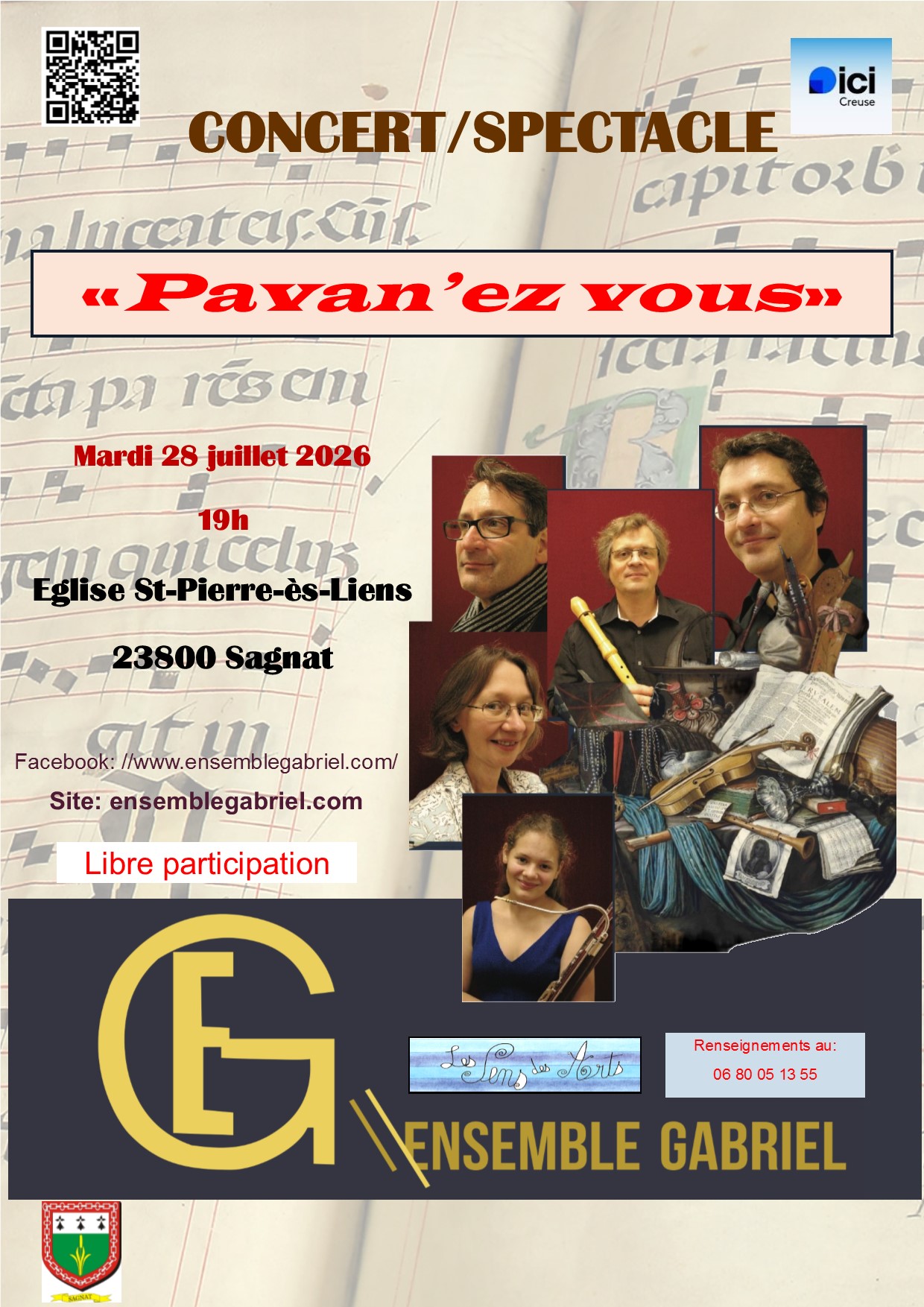 Concert-Spectacle "Pavan'ez vous", Sagnat