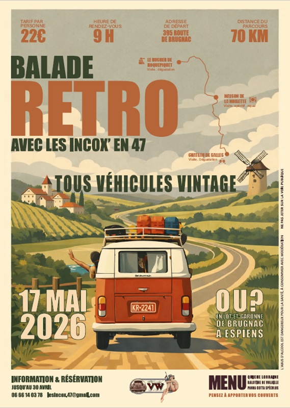 Balade Rétro en 47 — visuel événement