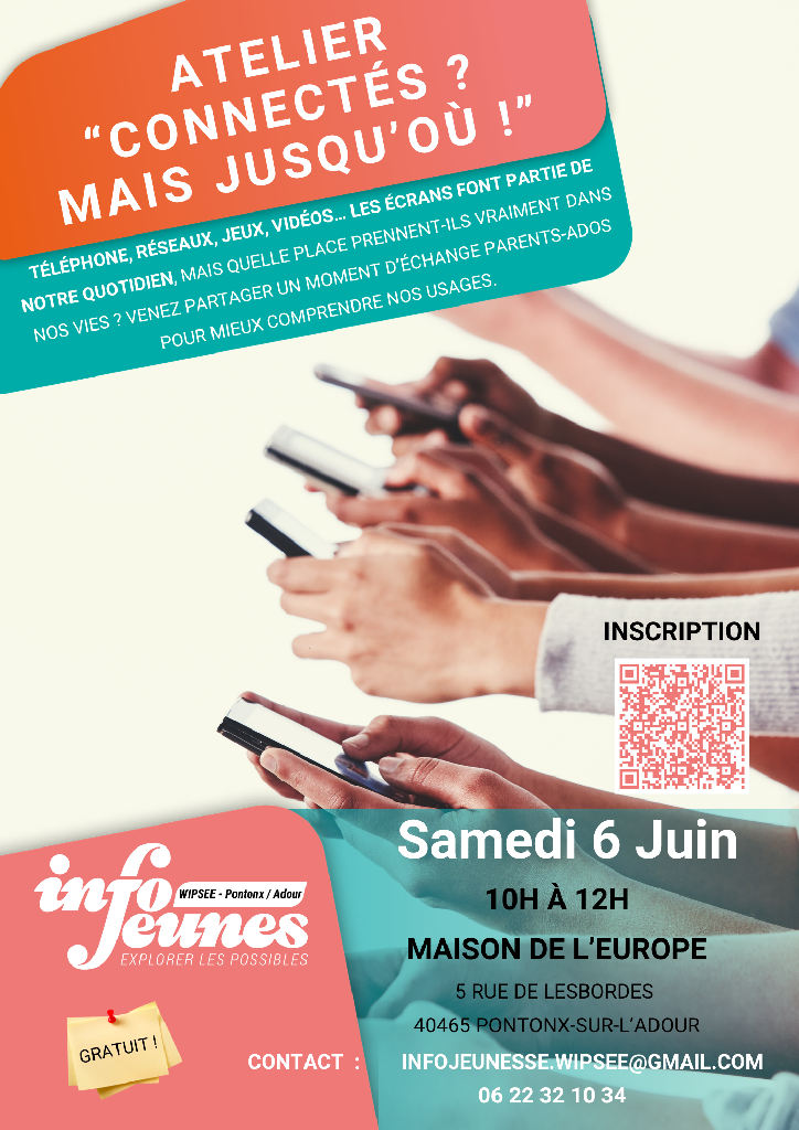 Atelier : "Connectés ? Mais jusqu'où !" — visuel événement