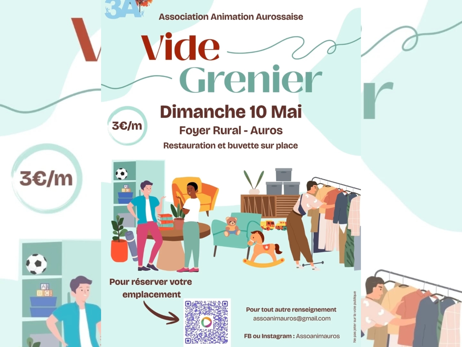 Vide-grenier, Auros - photo 2
