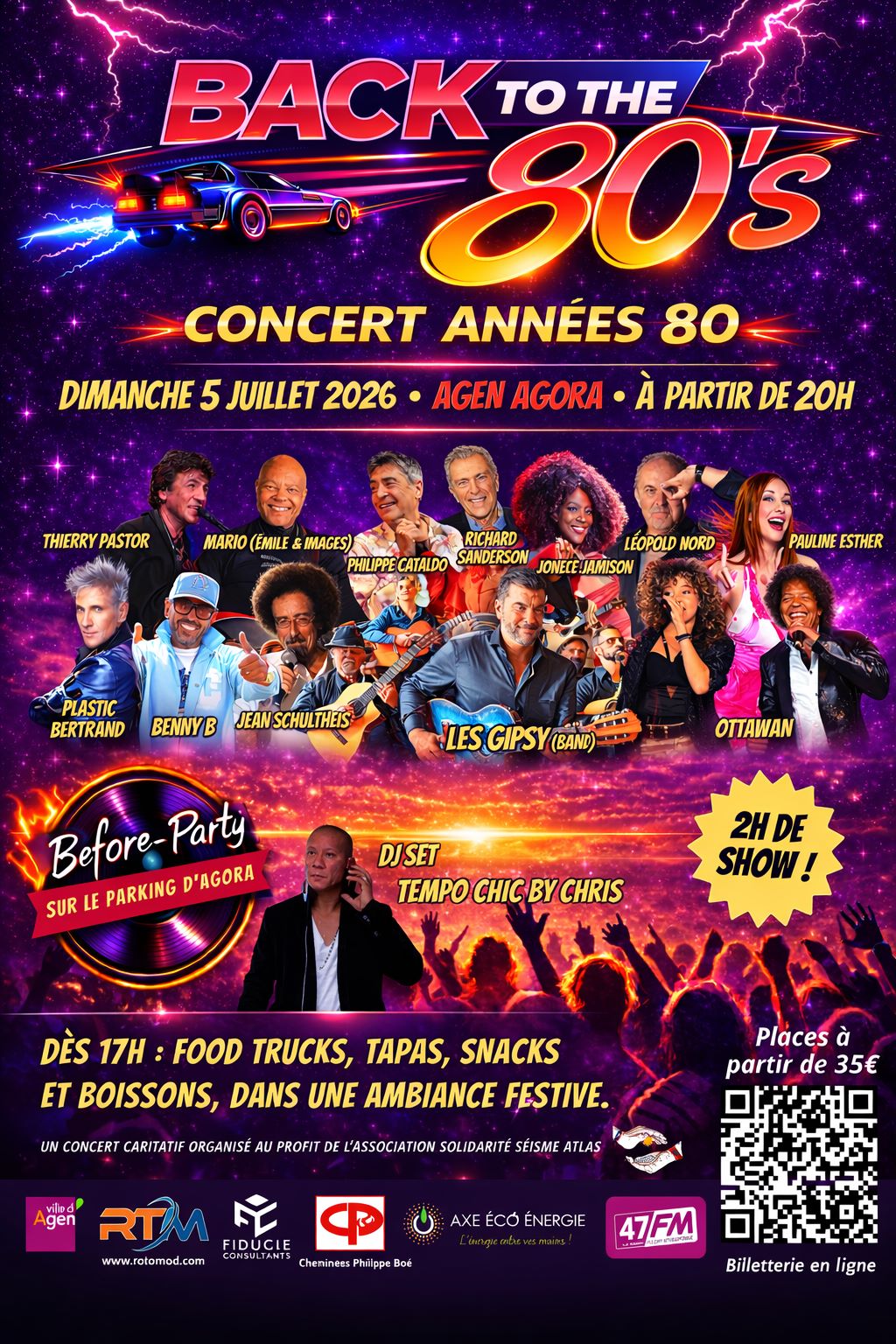 Concert Back To the 80’s — visuel événement