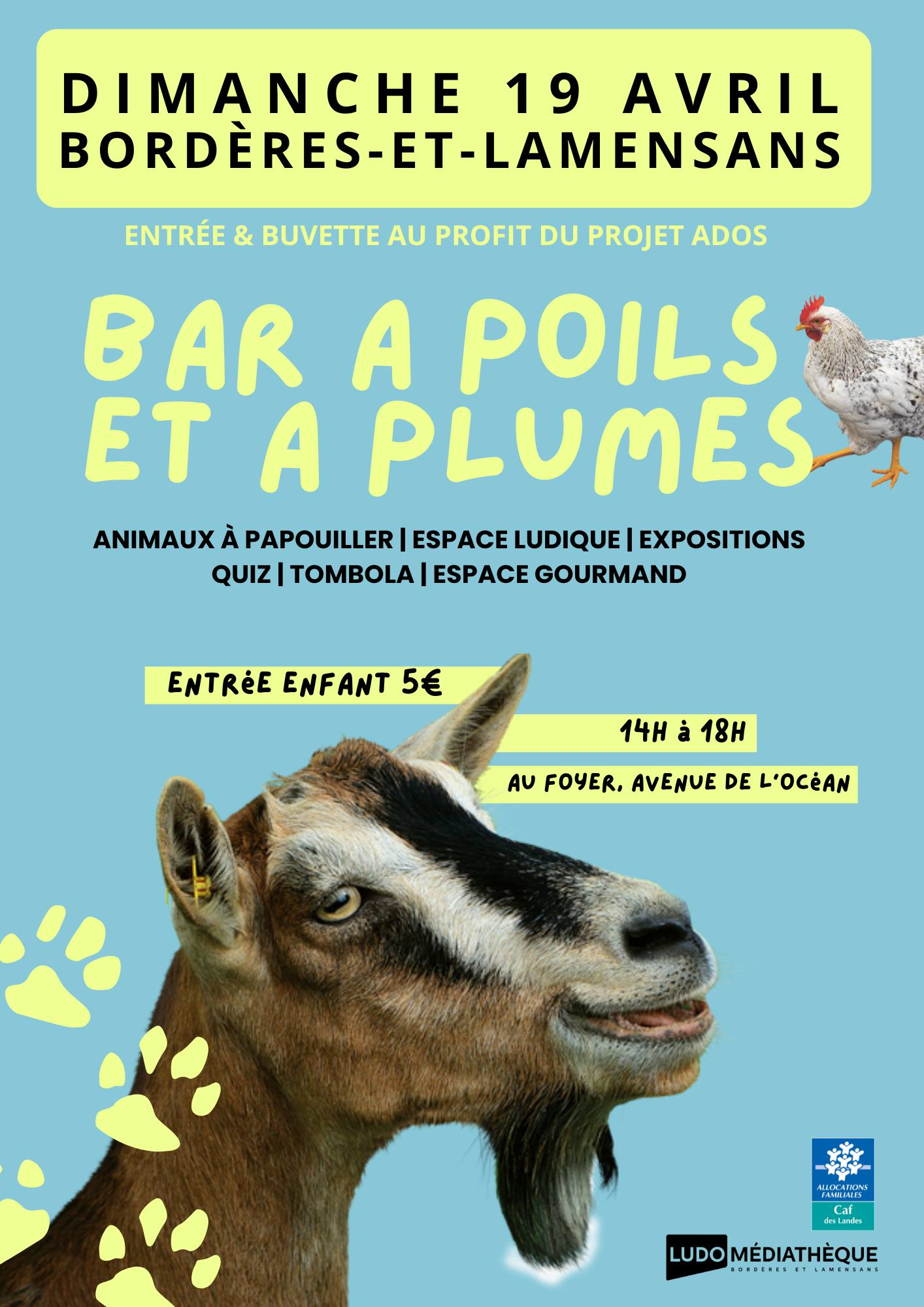 Bar à poil et à plume — visuel événement