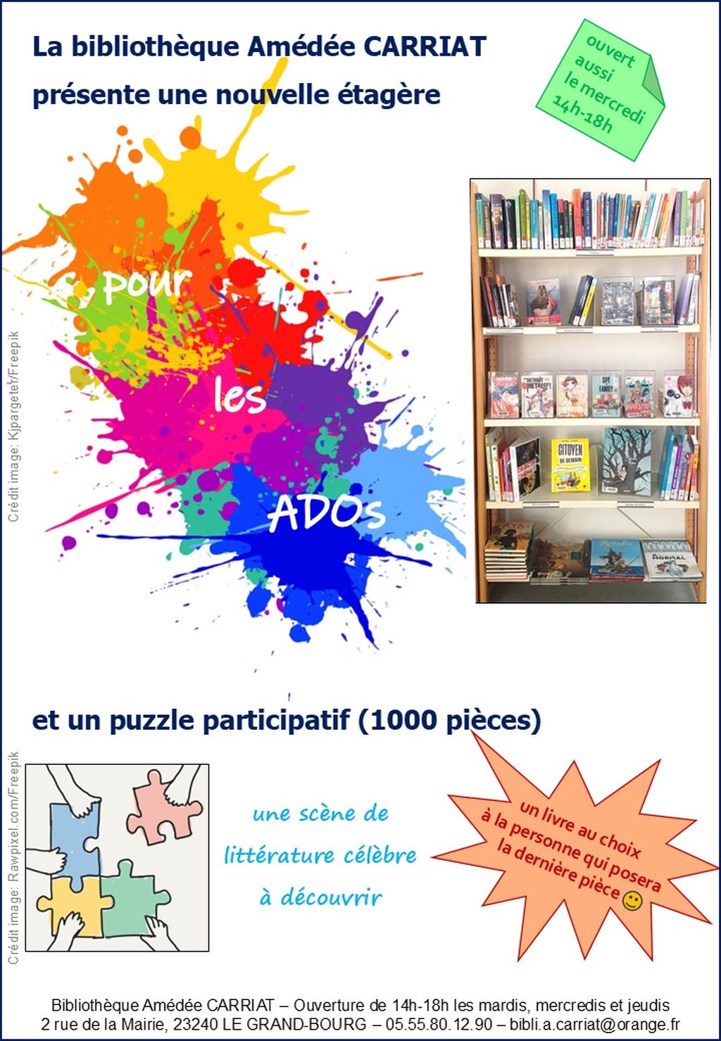 Bibliothèque Municipale Amédée Carriat, Le Grand-Bourg - photo 2
