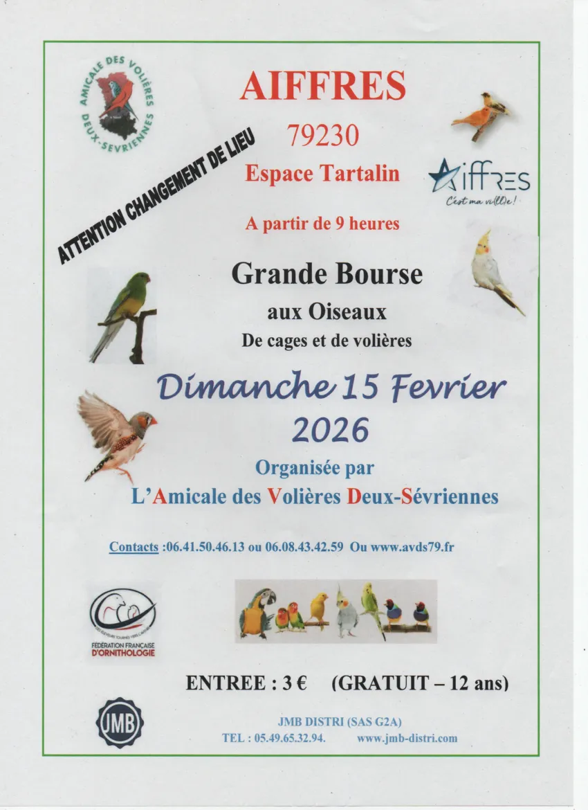 Bourse aux oiseaux à Aiffres