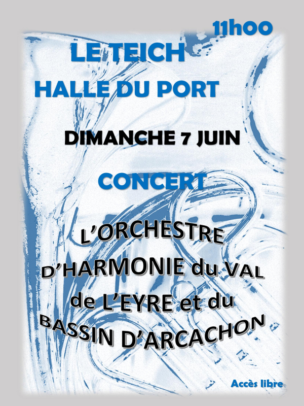 Concert de l'Orchestre d'Harmonie du Val de Leyre et du Bassin d'Arcachon.