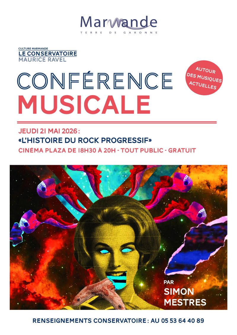 Conférence Musicale par Simon Mestres "L'histoire du Rock progressif" — visuel événement