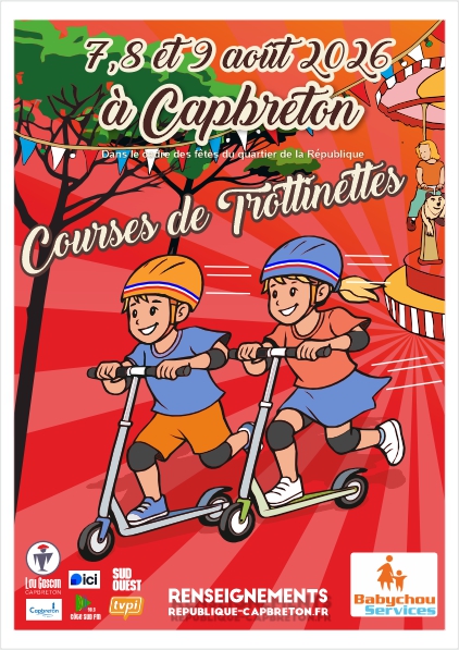 Courses de trottinettes — visuel événement