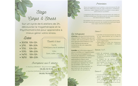 Stage Corps et Stress 