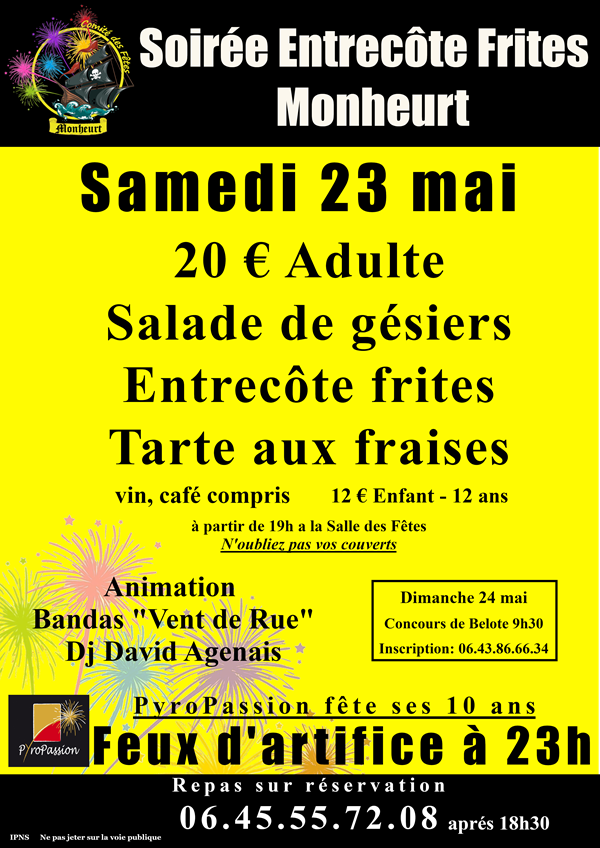 Soirée Entrecôte Frites — visuel événement