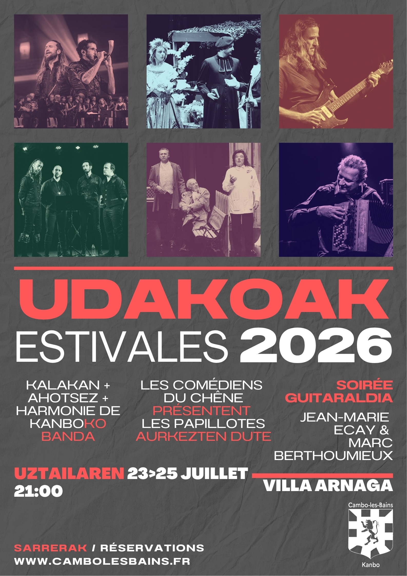 Udakoak / Les Estivales d'Arnaga / "Les Papillotes" - Les comédiens du Chêne