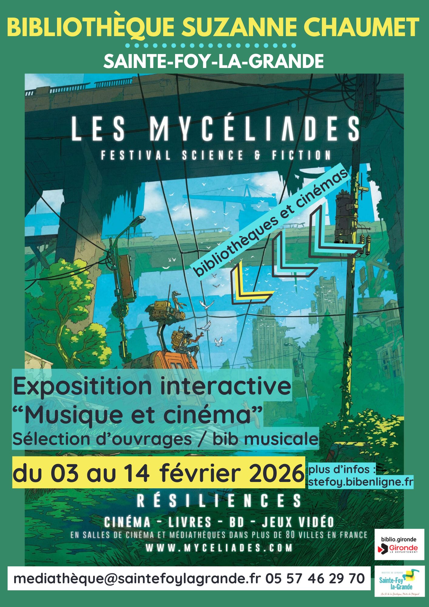 Exposition interactive "Musique et cinéma" à la bibliothèque municipale Suzanne CHAUMET, Sainte-Foy-la-Grande - photo 2