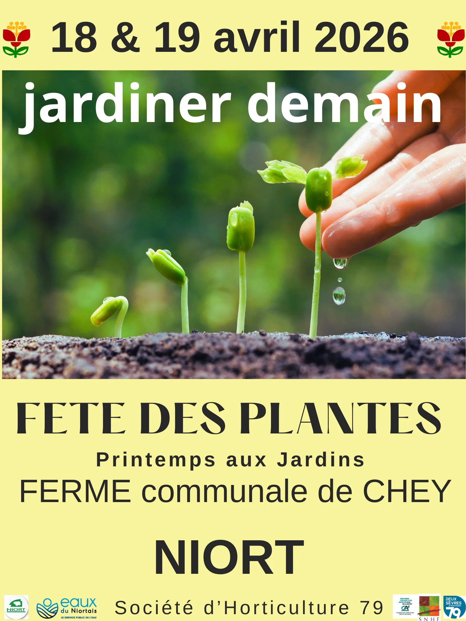 Fête des plantes Printemps aux Jardins 2026 à Niort — visuel événement