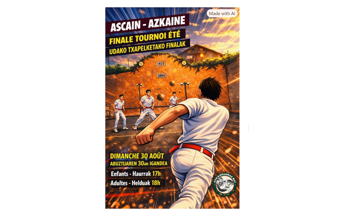 Pelote : finale de main nue