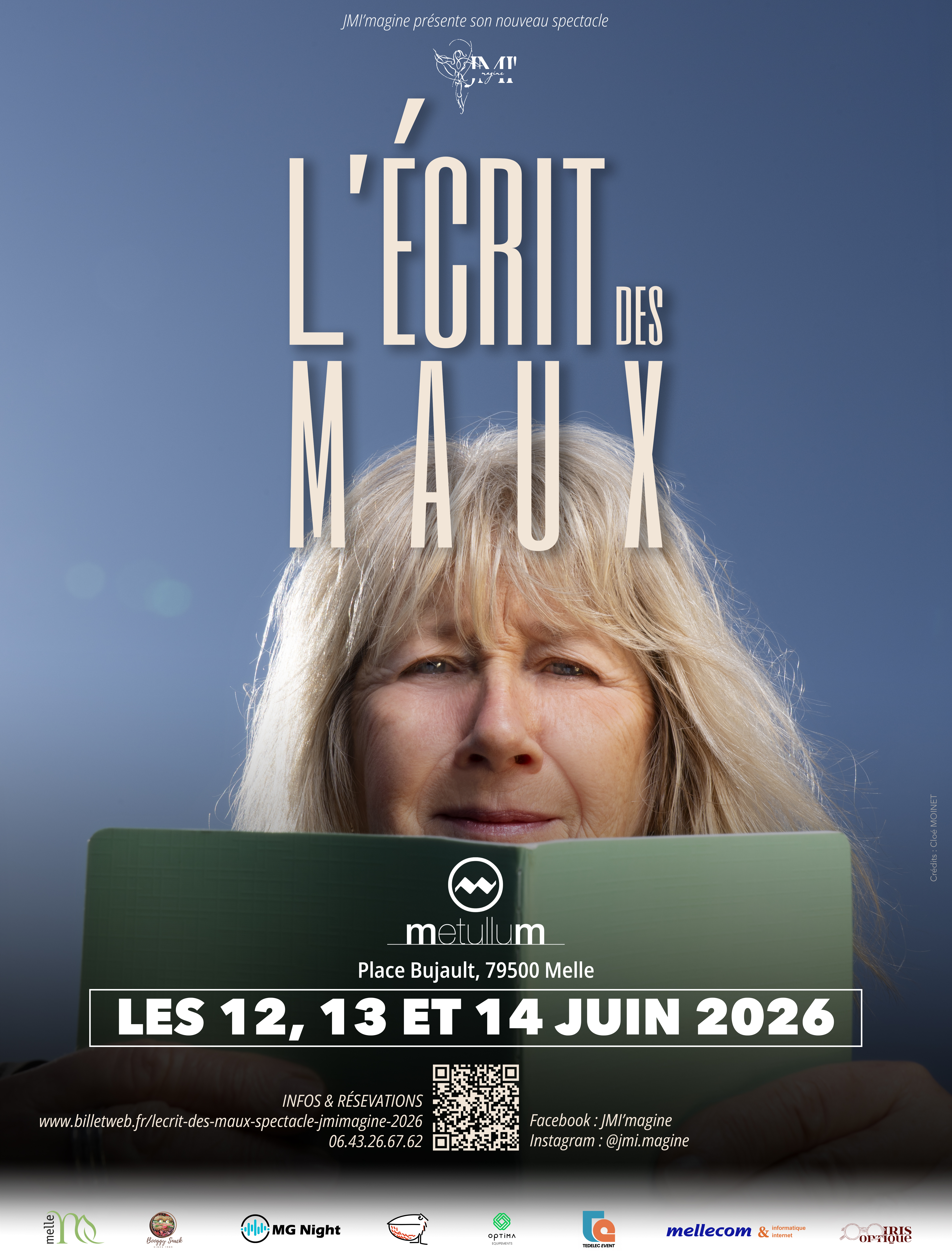 Spectacle "L'écrit des maux" — visuel événement