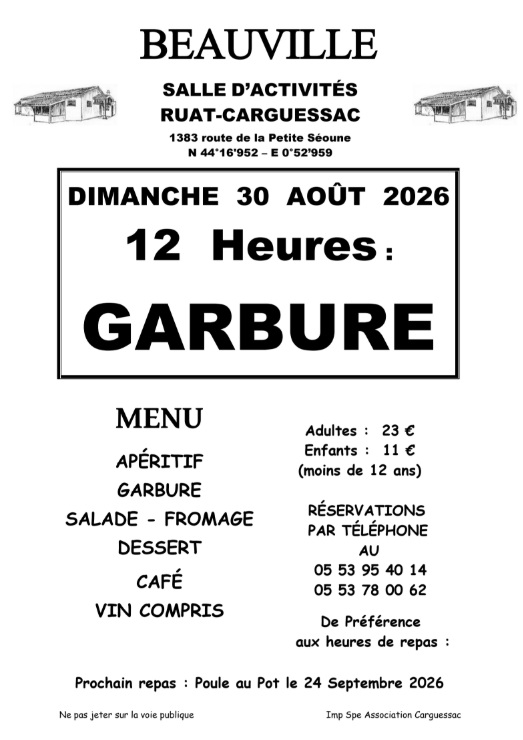 Repas Garbure