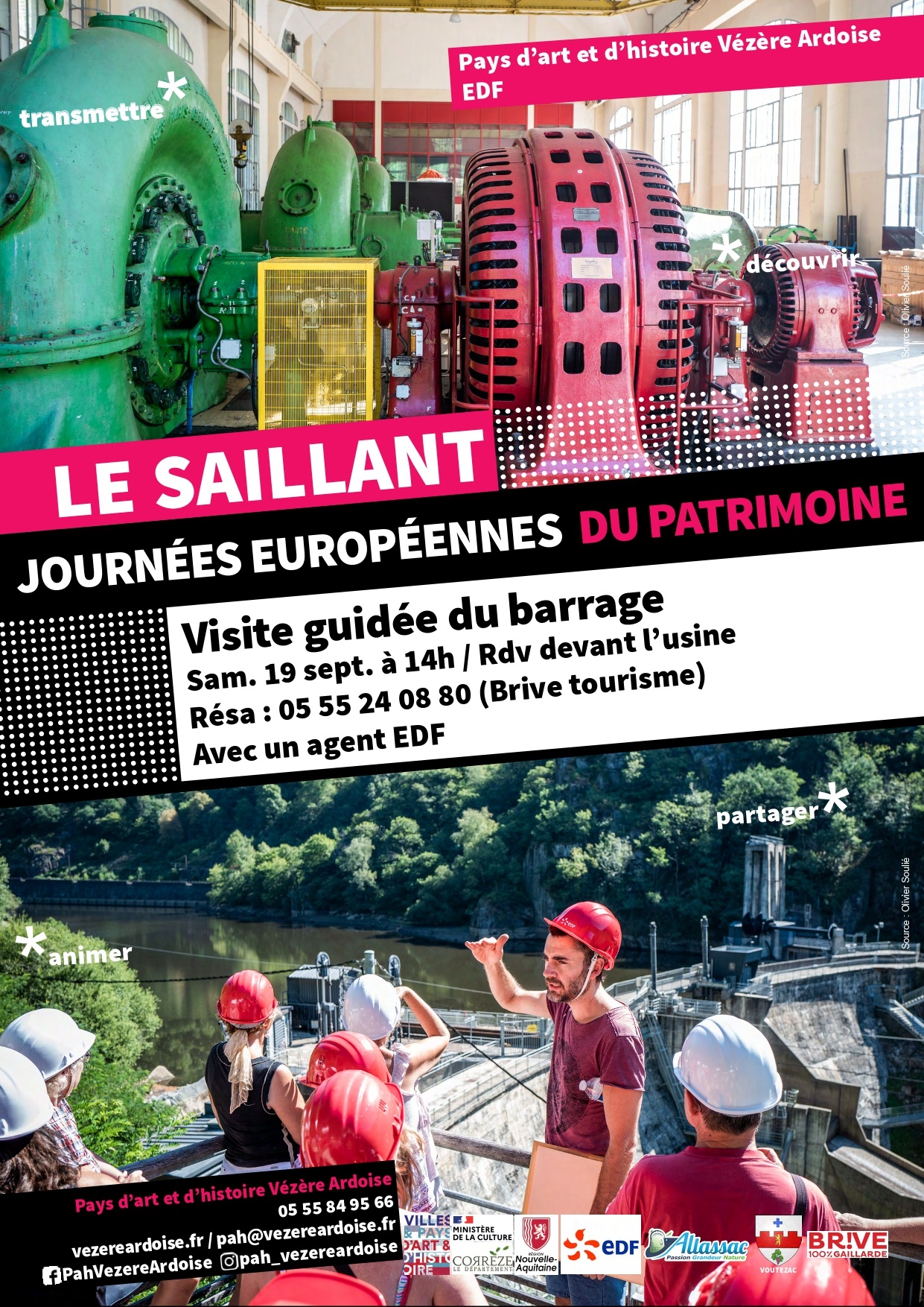 Journée du patrimoine: visite du barrage EDF du Saillant