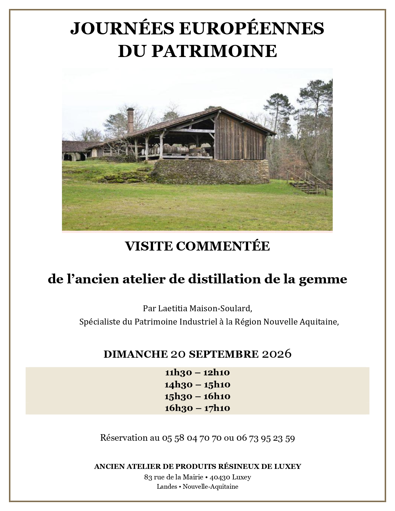 Journé européenne du Patrimoine