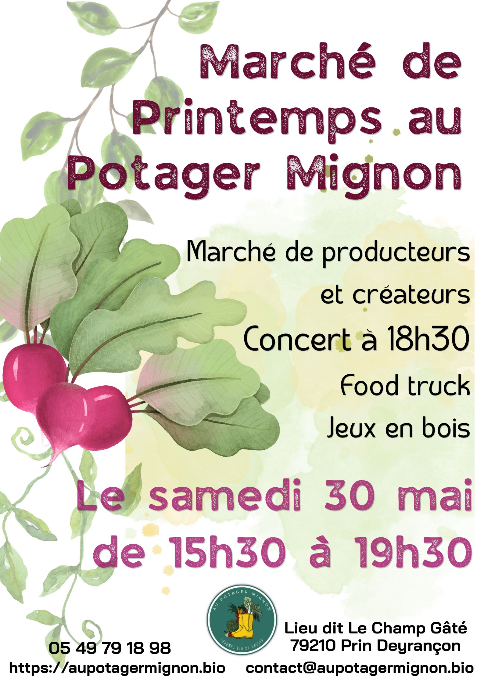 Marché de producteurs et créateurs  à Prin-Deyrancon — visuel événement