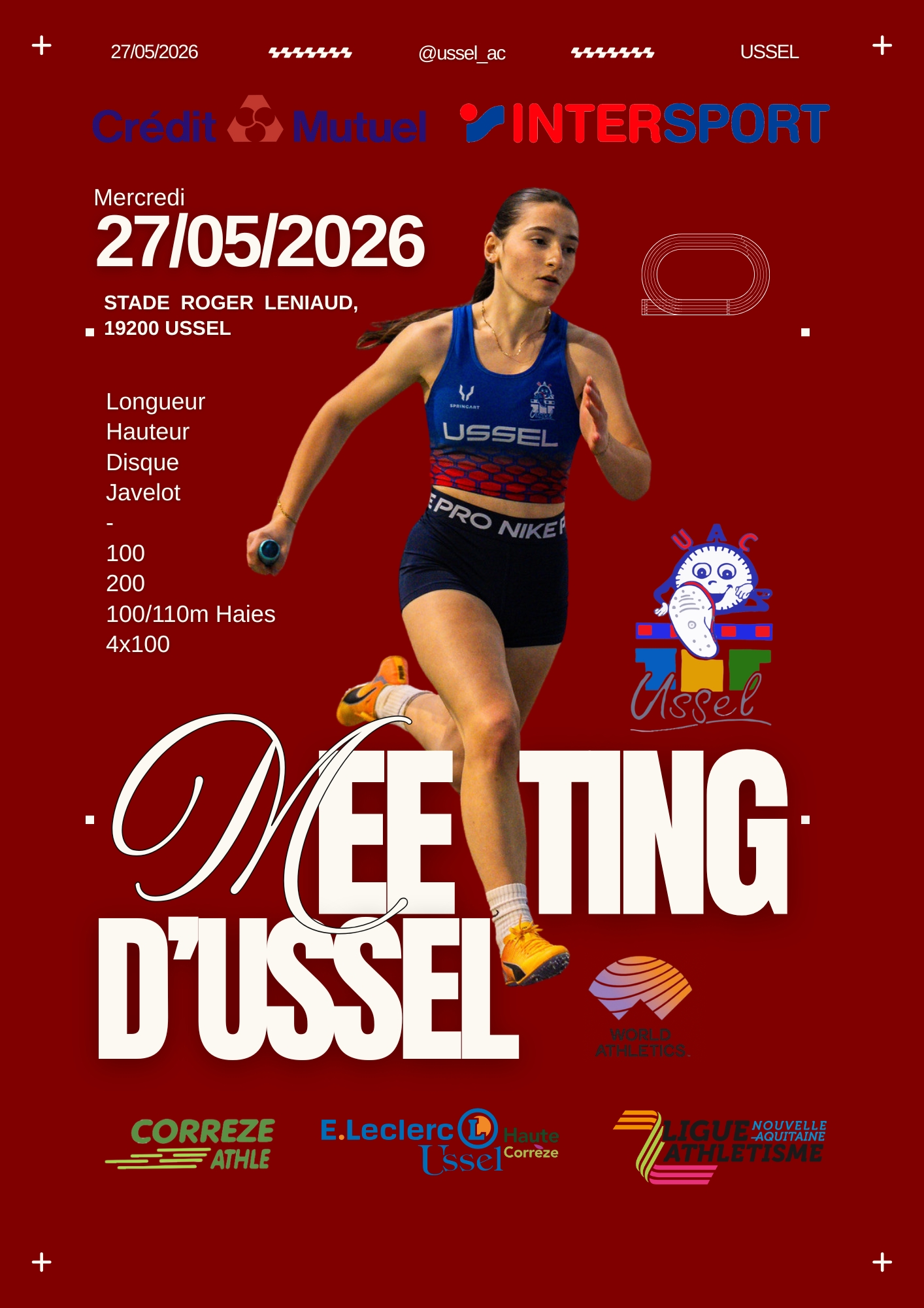 Meeting d'athlétisme — visuel événement