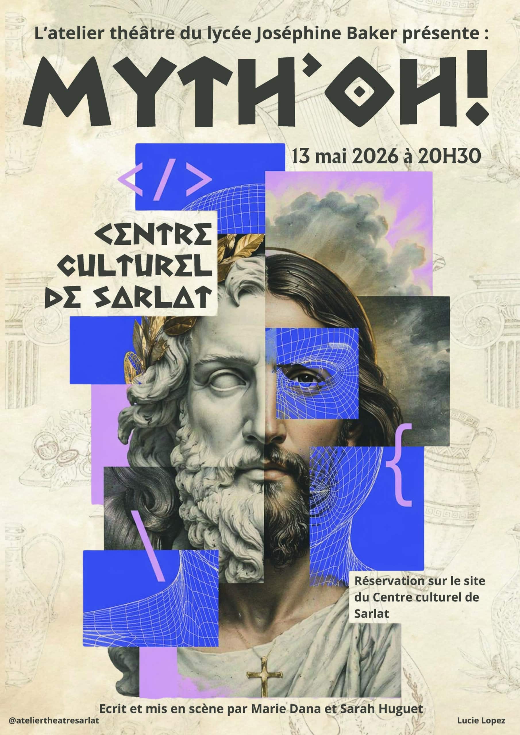 Théâtre : Myth’oh! — visuel événement