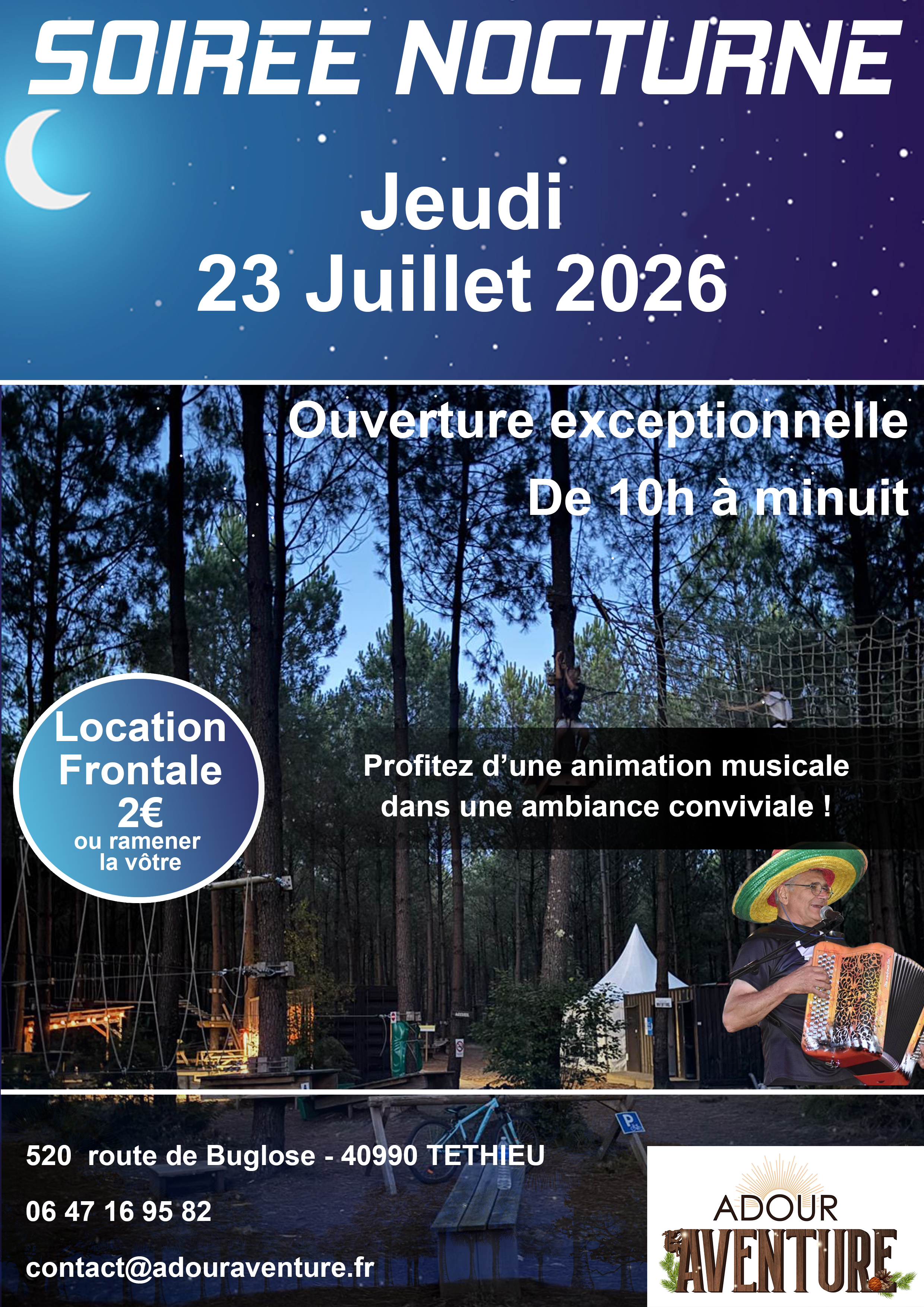 Accrobranche nocturne