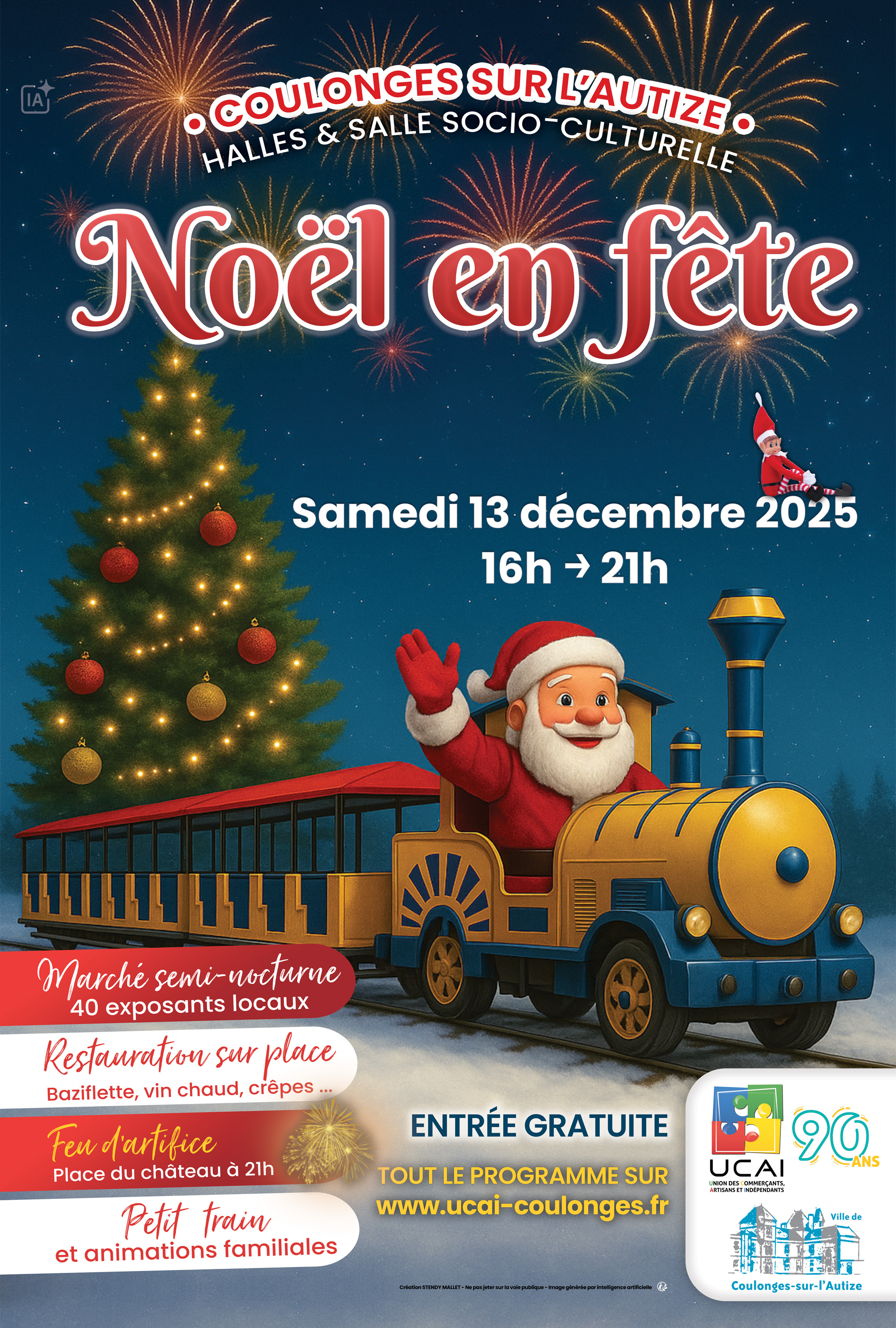 Noël en fête - Marché semi-nocturne et feu d'artifice