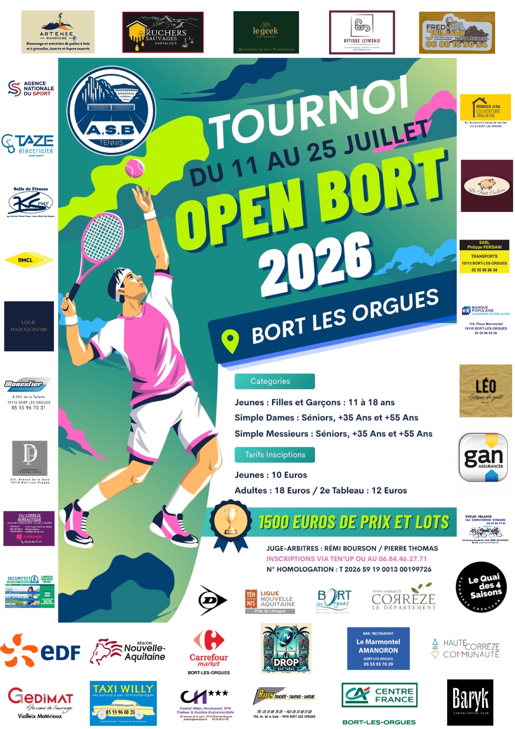 Tournoi de tennis Open Bort 2026