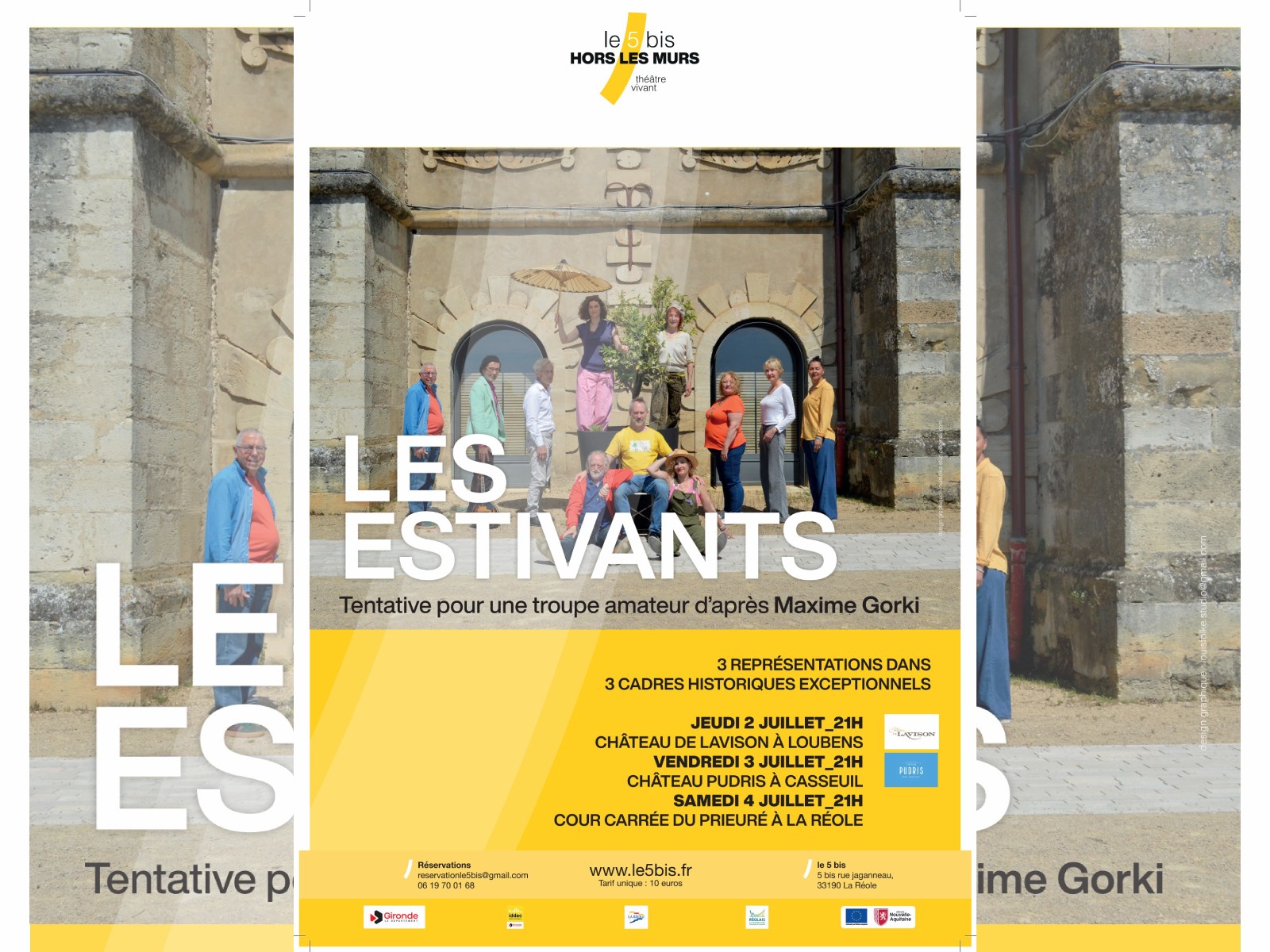 les Estivants -tentative pour une troupe amateure d'après Maxime Gorki, La Réole