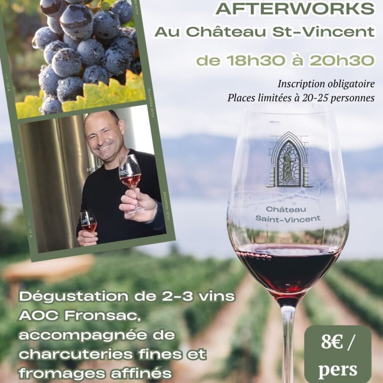Afterwork au Château Saint-Vincent — visuel événement