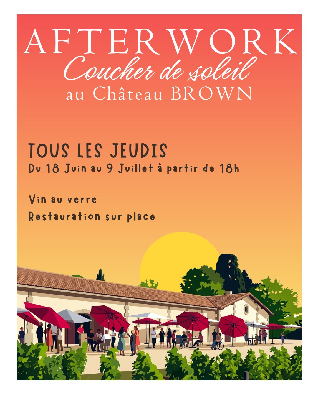 Afterworks au Château Brown