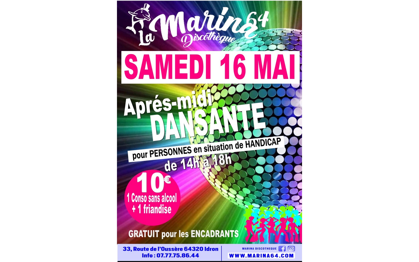 Après-midi dansante à la Marina — visuel événement
