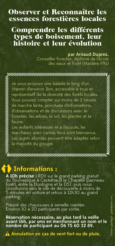 La Forêt du Perigord Noir: Balade commentée