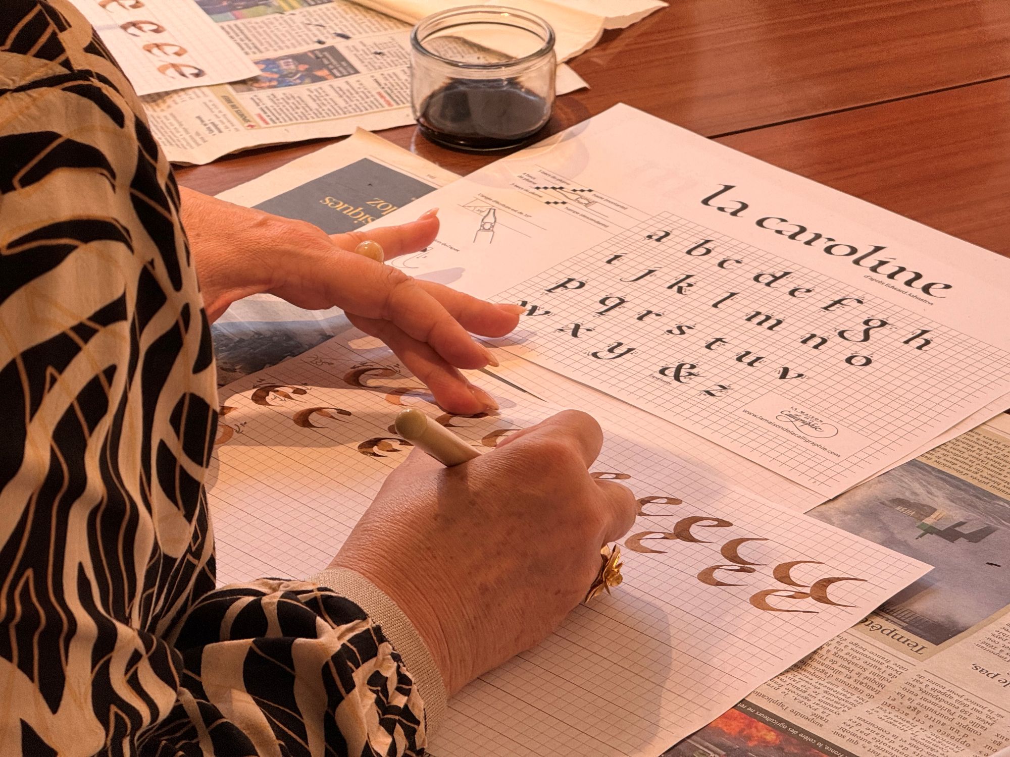 Atelier adulte et enfant - Calligraphie Printanière — visuel événement