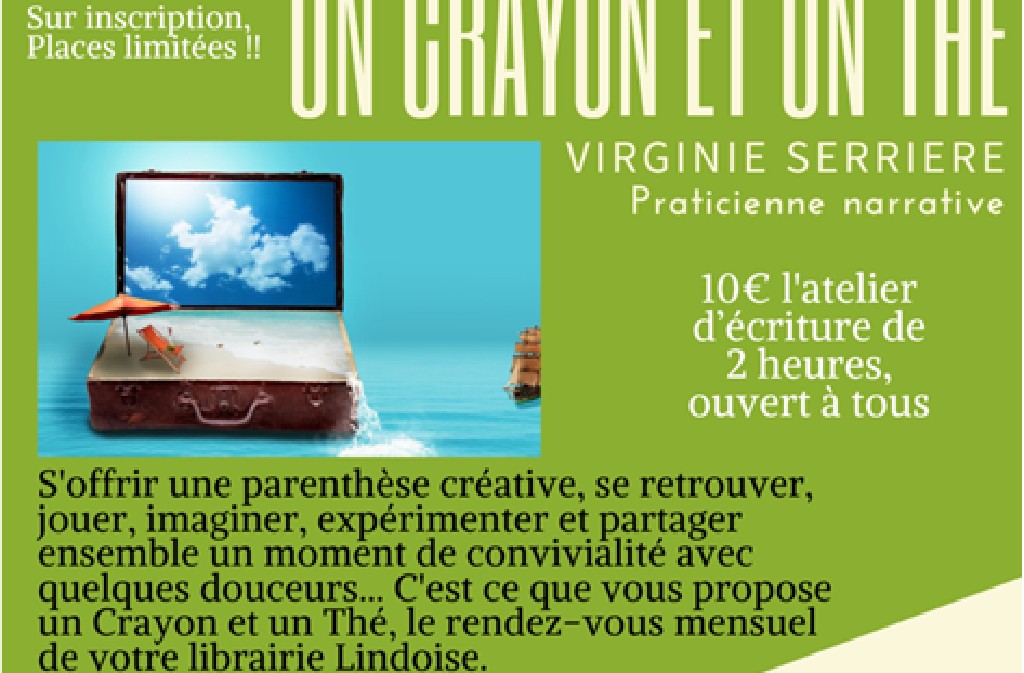 Un crayon et un thé - atelier d'écriture — visuel événement