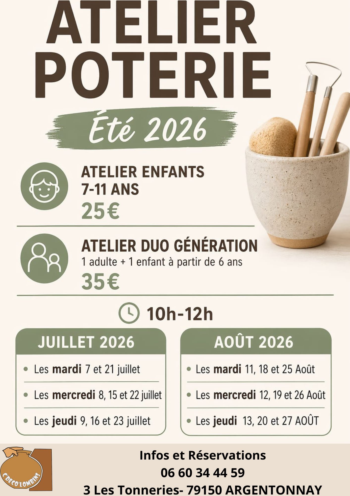 Atelier poterie