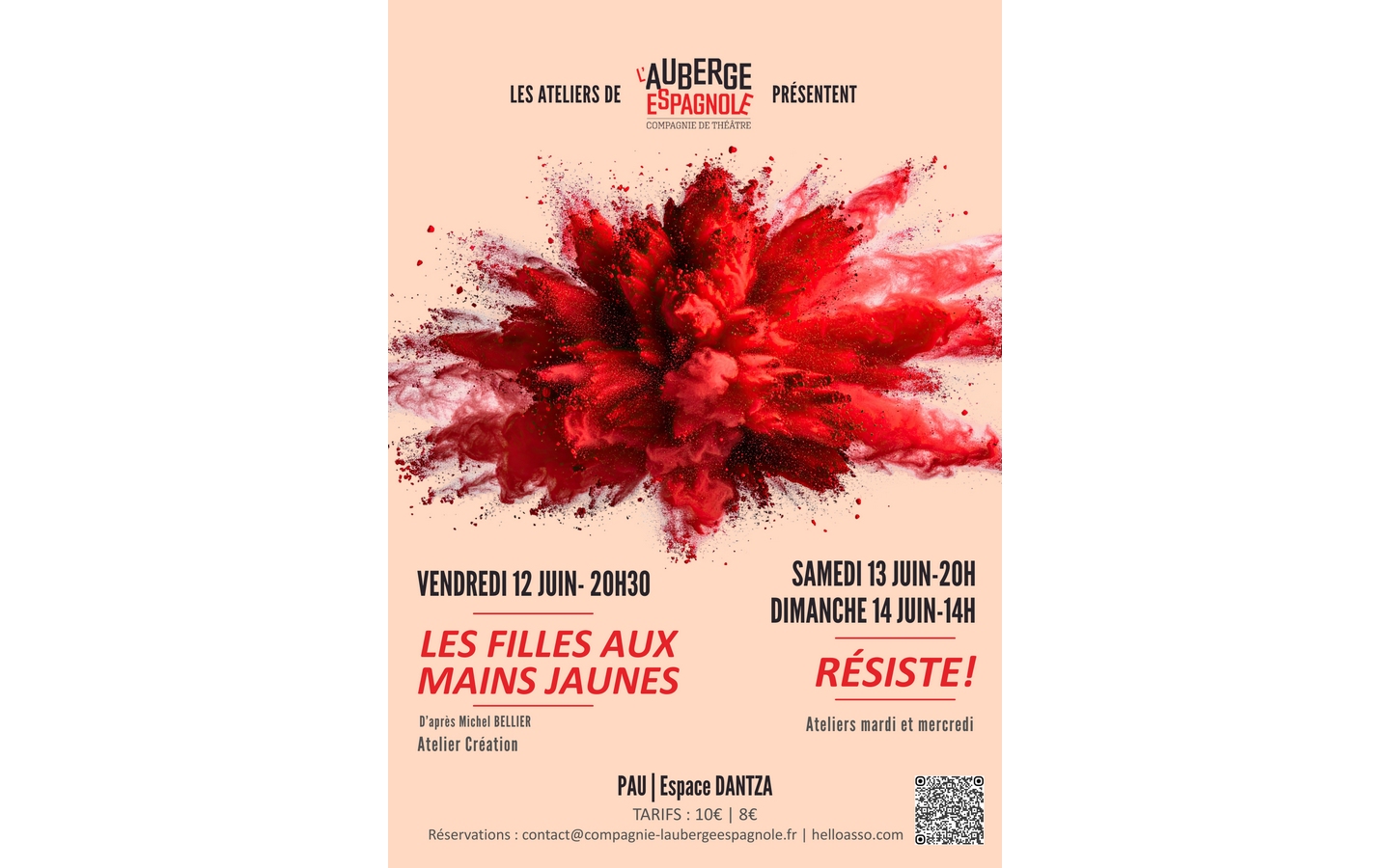 Les ateliers de l'Auberge espagnole : Résiste ! — visuel événement