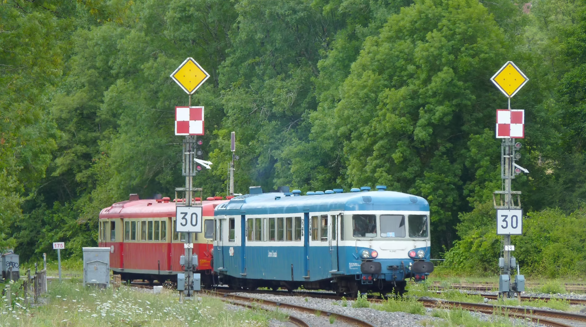 Trajet Limoges - Le lioran étape du tour de France avec l'Autorail Limousin
