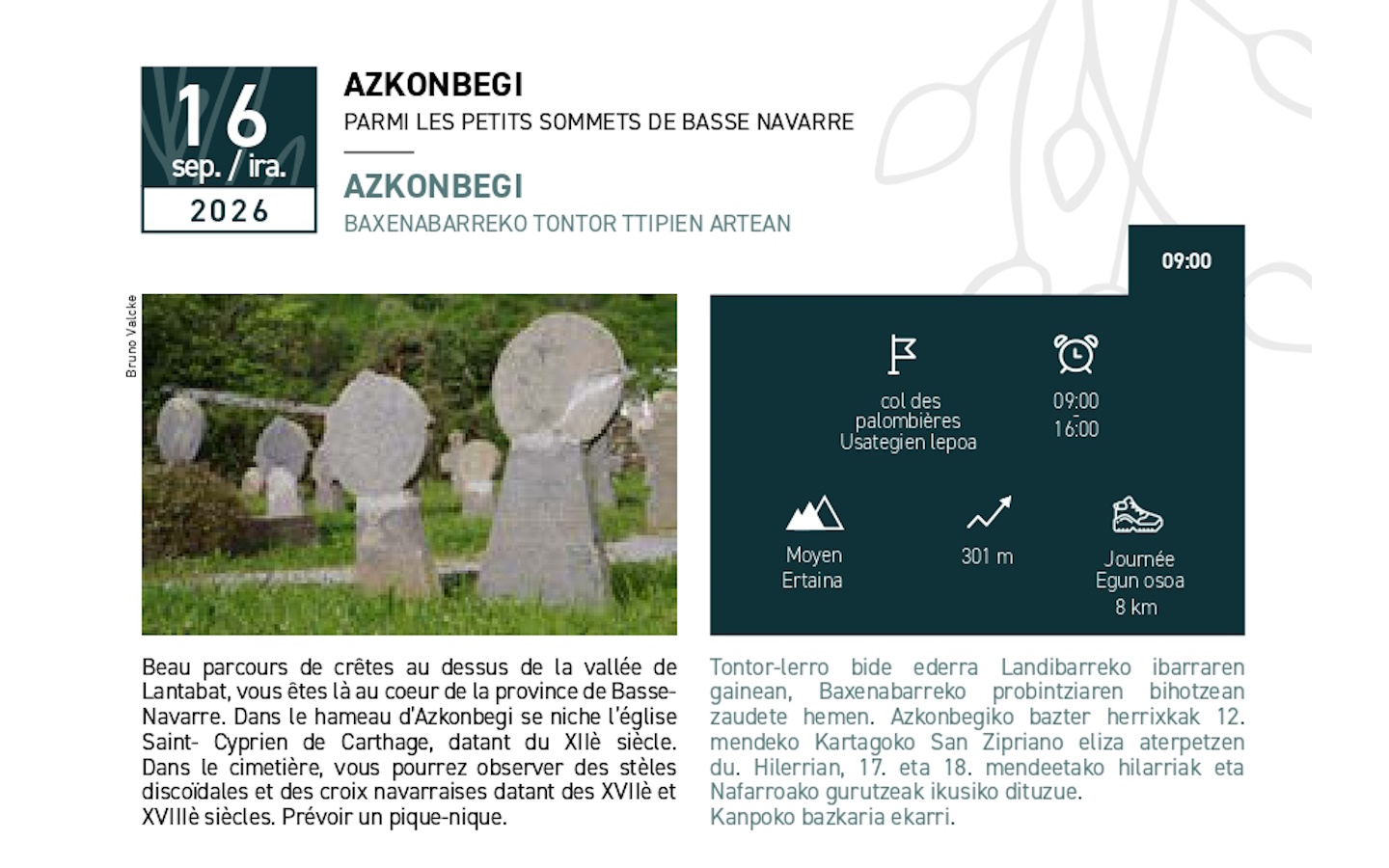 Randonnée accompagnée CAPB "Azkonbegi - Parmi les petits sommets de Basse-Navarre", Lantabat - photo 5