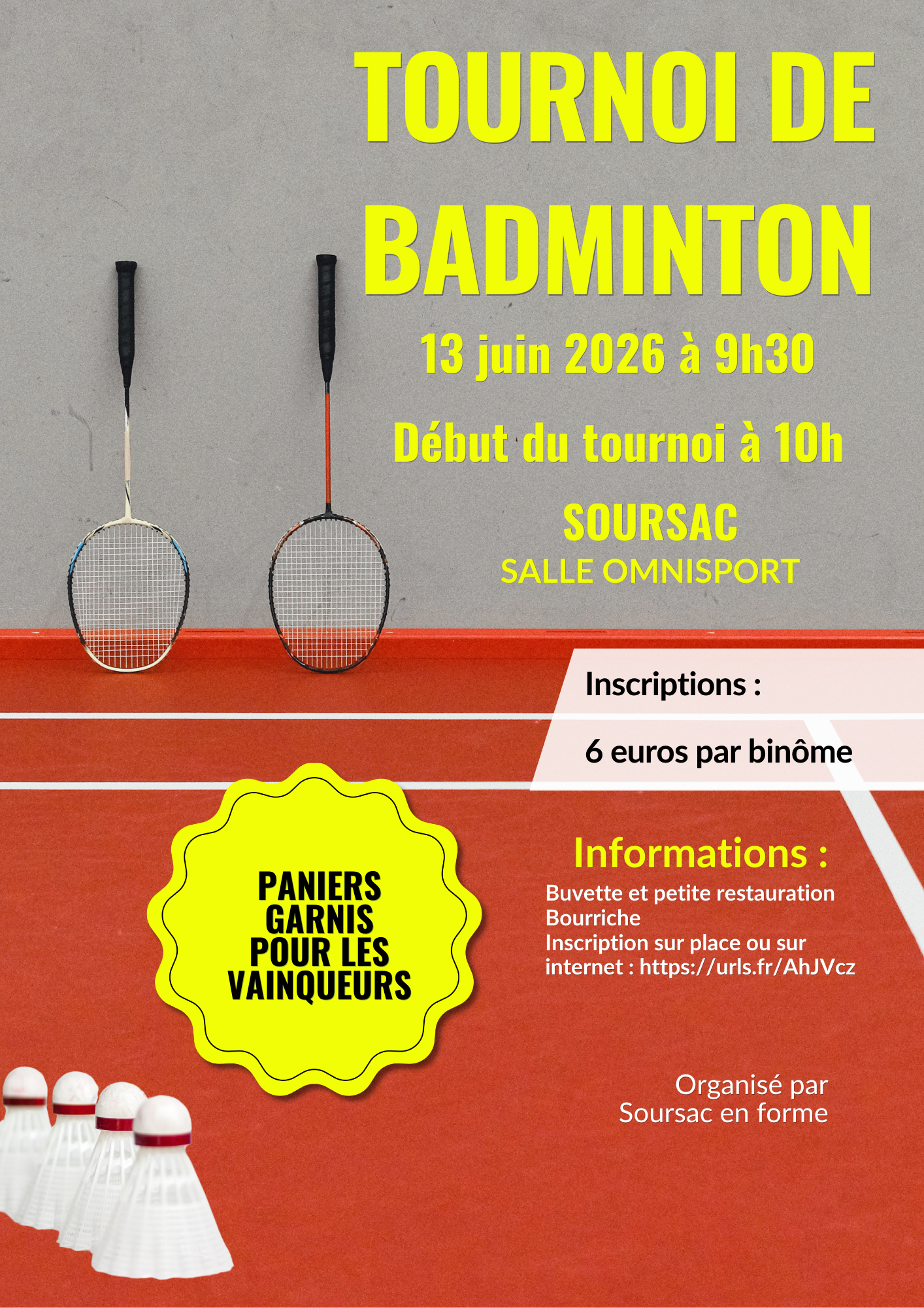 Tournoi de badminton