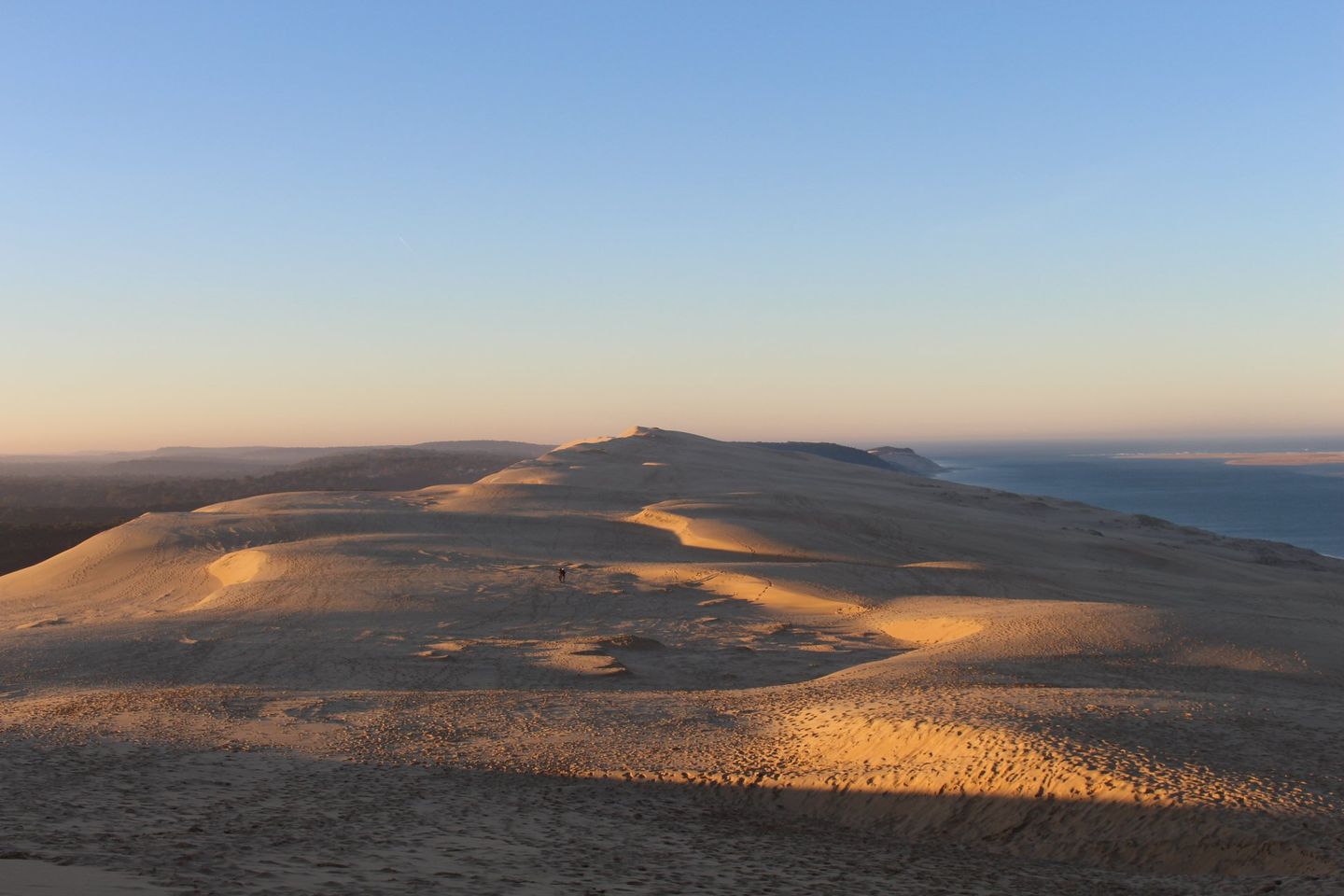 Lever du soleil sur la dune du Pilat