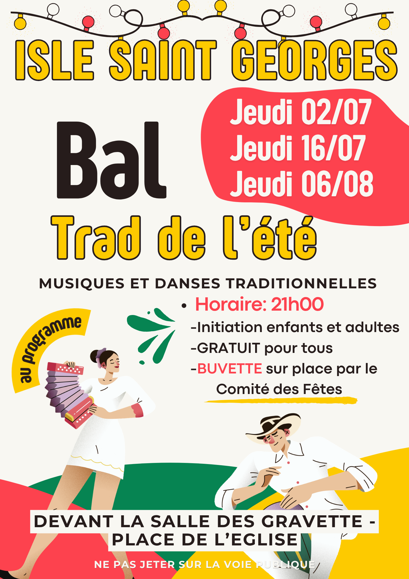 Les Bals Trad de l'Été, Isle-Saint-Georges