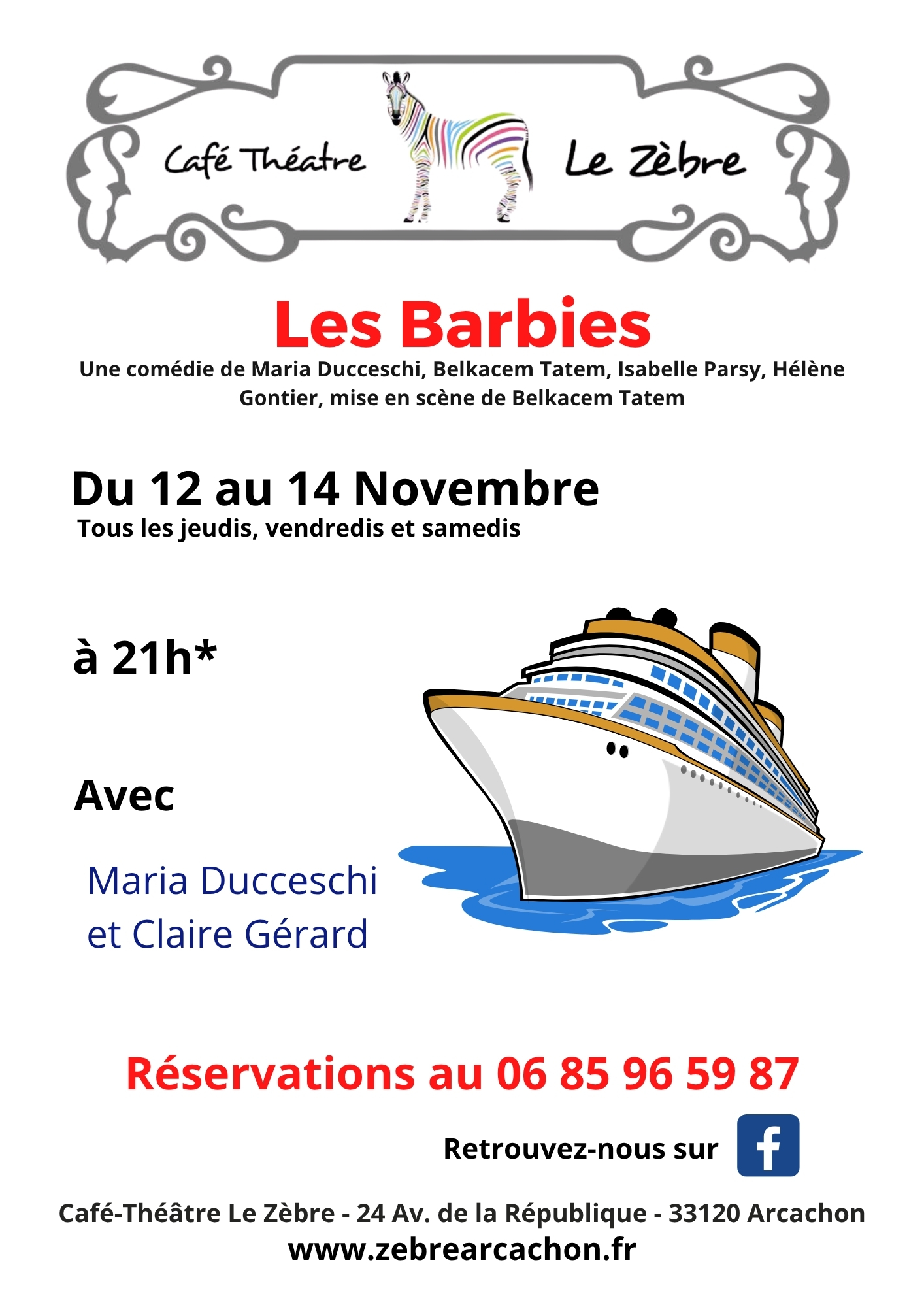 Café Théâtre Le Zèbre « Les Barbies »