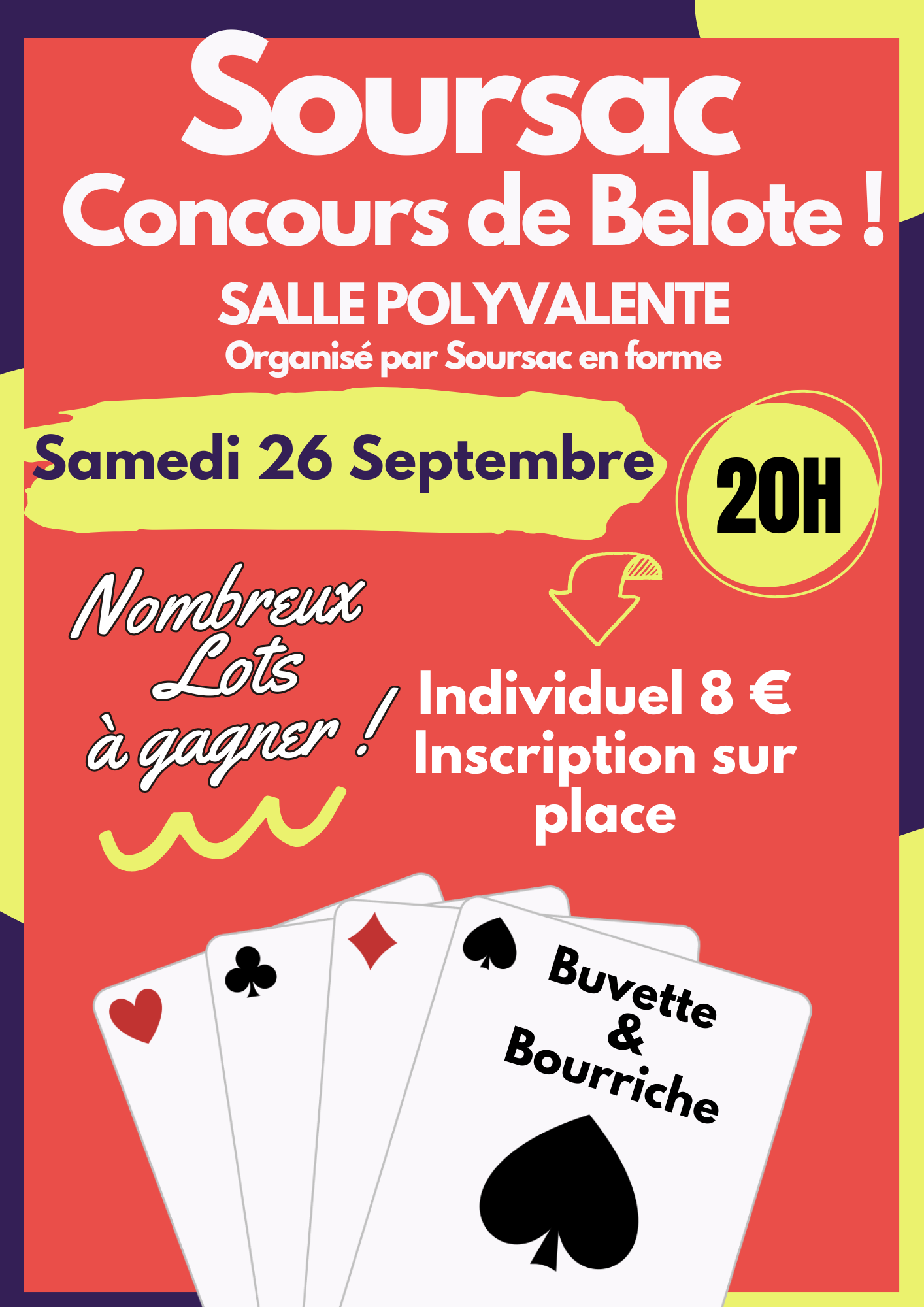 Tournoi de belote — visuel événement