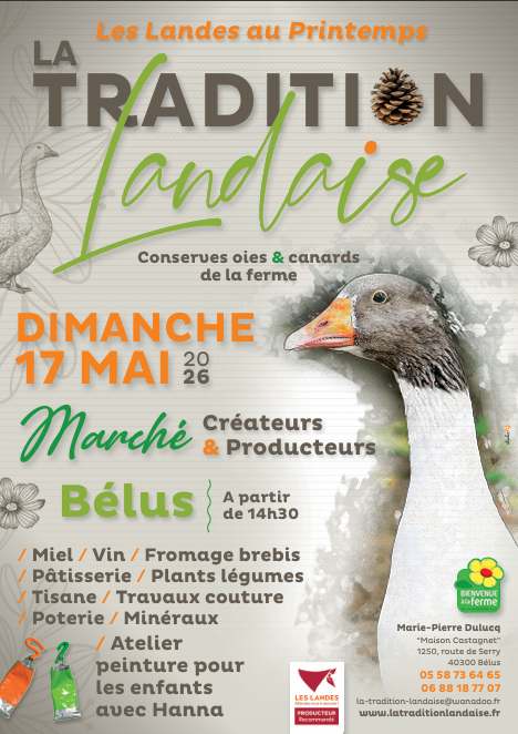 Marché de créateurs et producteurs à la Tradition Landaise