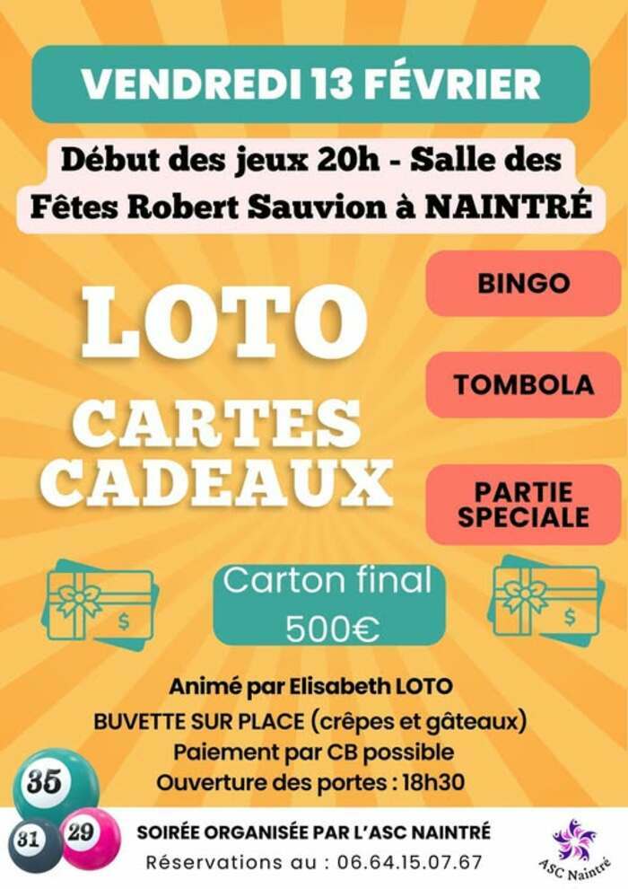 LOTO de l'ASC